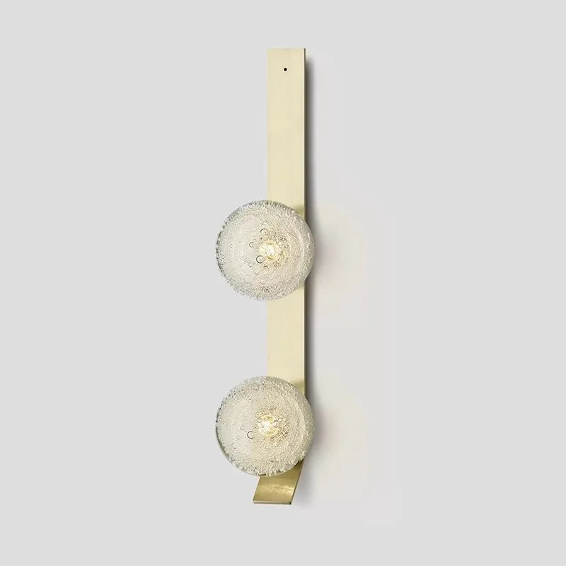 Contemporary Wall Light - Gold / Double Globe