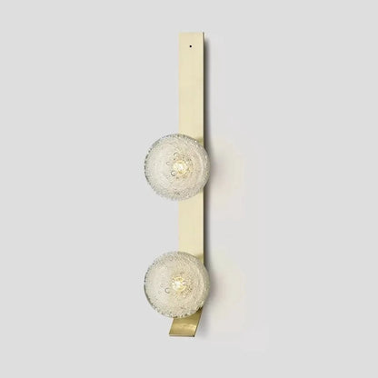 Contemporary Wall Light - Gold / Double Globe