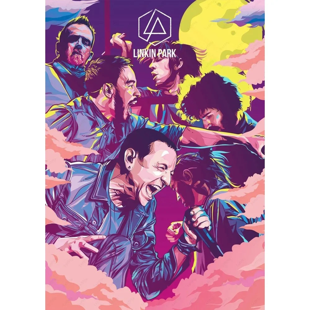 Cool L-Linkin Band Park Poster Wall Art - z14 / 40X50cmNoframe - Posters