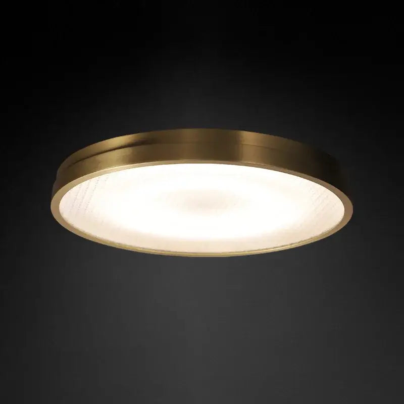 Lámpara de Techo de Cobre Decorbites™: Iluminación Moderna Redonda de Montaje Superficial para Dormitorio