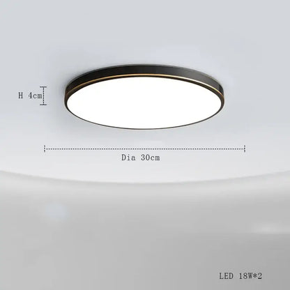 Lámpara de Techo de Cobre Decorbites™: Iluminación Moderna Redonda de Montaje Superficial para Dormitorio