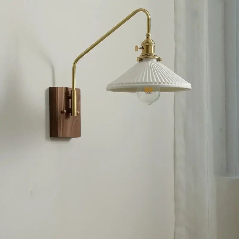 DecorBites™ Copper Ceramic LED Wall Lamps Modern Style for Bedroom Living Room Bar
