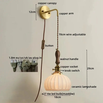 Decorbites™ Kupfer-Keramik-LED-Wandleuchten – Nordisches modernes Design