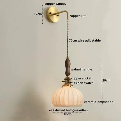 Decorbites™ Kupfer-Keramik-LED-Wandleuchten – Nordisches modernes Design