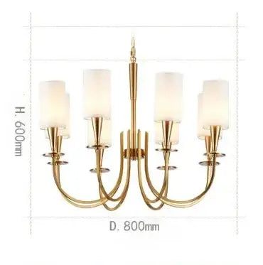 DecorBites™ Copper Chandelier Lights for Living Room, Kitchen, and Bedroom