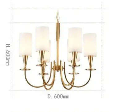 DecorBites™ Copper Chandelier Lights for Living Room, Kitchen, and Bedroom