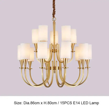 DecorBites™ Copper Chandelier Lights for Living Room, Kitchen, and Bedroom