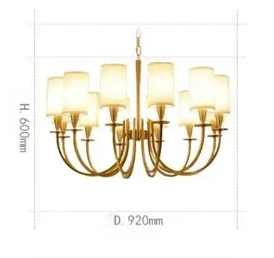 DecorBites™ Copper Chandelier Lights for Living Room, Kitchen, and Bedroom