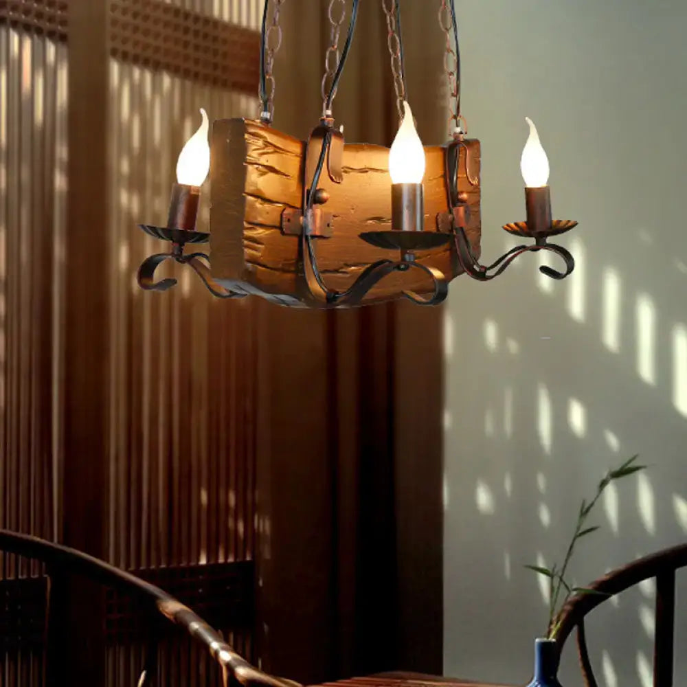 Rustic bronze DecorBites pendant lamp with wrought iron arms chain cord length for island lighting 220v-240v 110v-120v