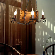 Rustic bronze DecorBites pendant lamp with wrought iron arms chain cord length for island lighting 220v-240v 110v-120v