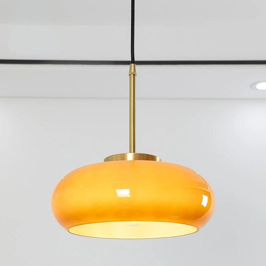Copper Pendant Light Fixtures - Orange