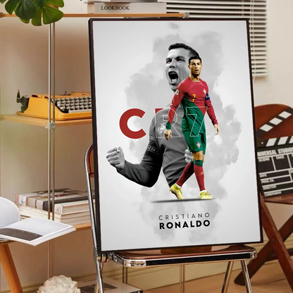 CR7 Self-Adhesive Art Poster for Home Decor - 42x30 No Frame / z2 - Posters