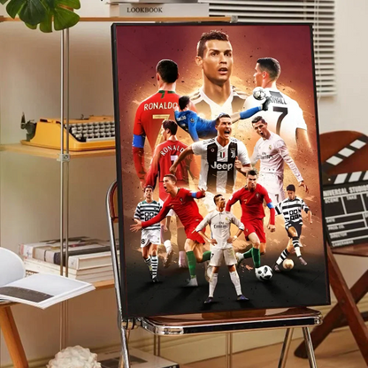 CR7 Self-Adhesive Art Poster for Home Decor - 30x40 No Frame / z4 - Posters