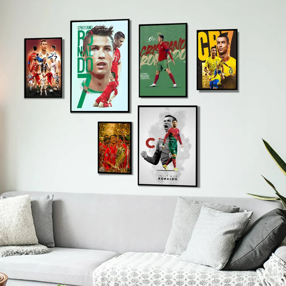 CR7 Self-Adhesive Art Poster for Home Decor - Posters