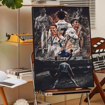 CR7 Self-Adhesive Art Poster for Home Decor - 42x30 No Frame / z9 - Posters