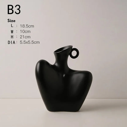 Creative Ceramic Human Vase for Home Decor - B3 NEW / CHINA - Vase