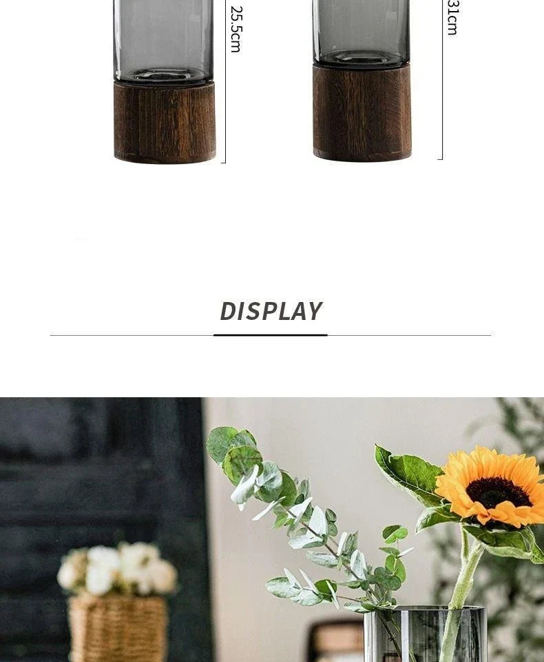 DecorBites™ Creative Retro Glass Vase for Living Room