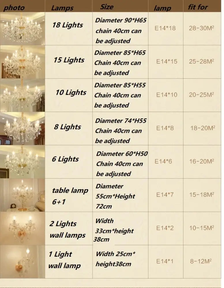 DecorBites crystal chandelier lighting with 18 clear K9 lights, ornate design, adjustable chain, gold and silver finish