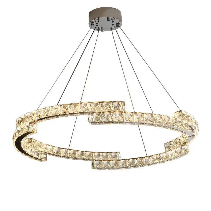 DecorBites crystal chandelier with clear crystal accents and chrome finish ideal for living room lamps and luxury spaces