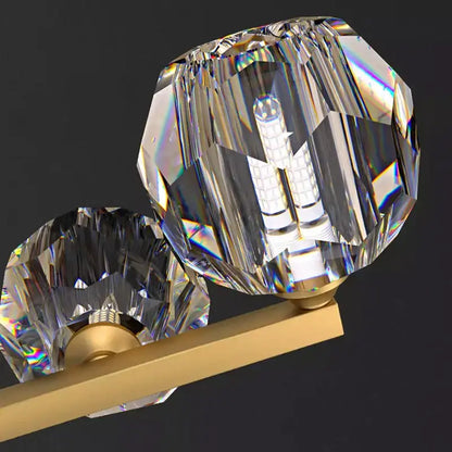 Faceted crystal globe pendant light with gold-toned metal base from decorbites crystal chandelier for luxury decor