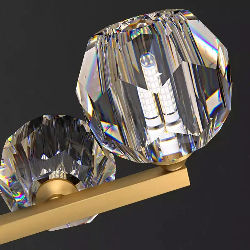 Faceted crystal globe pendant light with gold-toned metal base from decorbites crystal chandelier for luxury decor