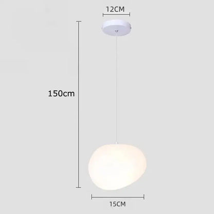 White frosted glass pendant lamp with smooth rounded globe and 12cm ceiling mount for decorbites crystal chandelier stair lighting