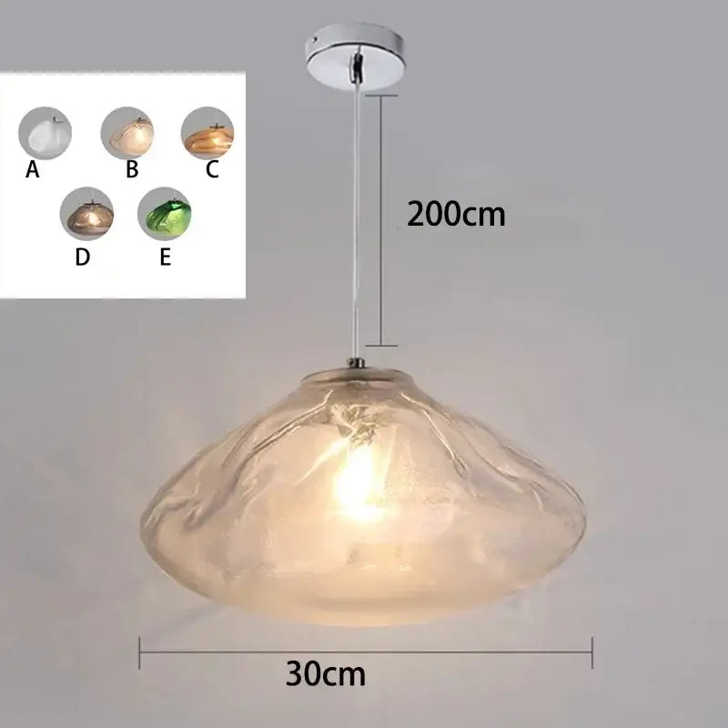Translucent amber glass pendant light with organic shape in decorbites crystal chandelier stair pendant for modern living rooms