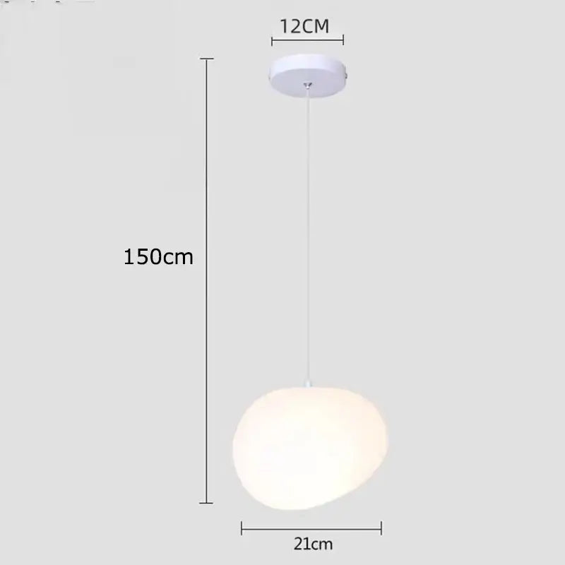 White round pendant light with frosted glass shade and 12cm ceiling mount for decorbites crystal chandelier stair lighting