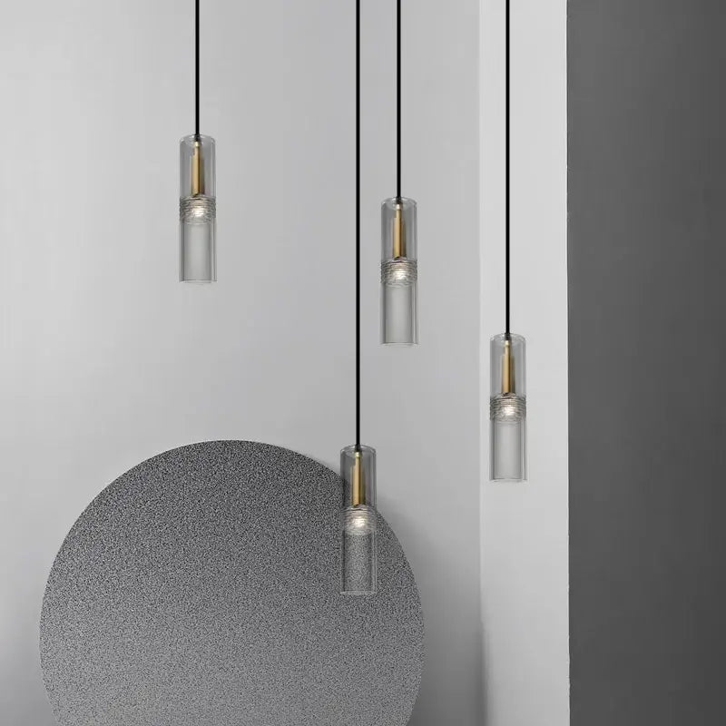 Modern decorbites crystal copper chandelier with clear glass shades and gold-toned accents for living room lighting