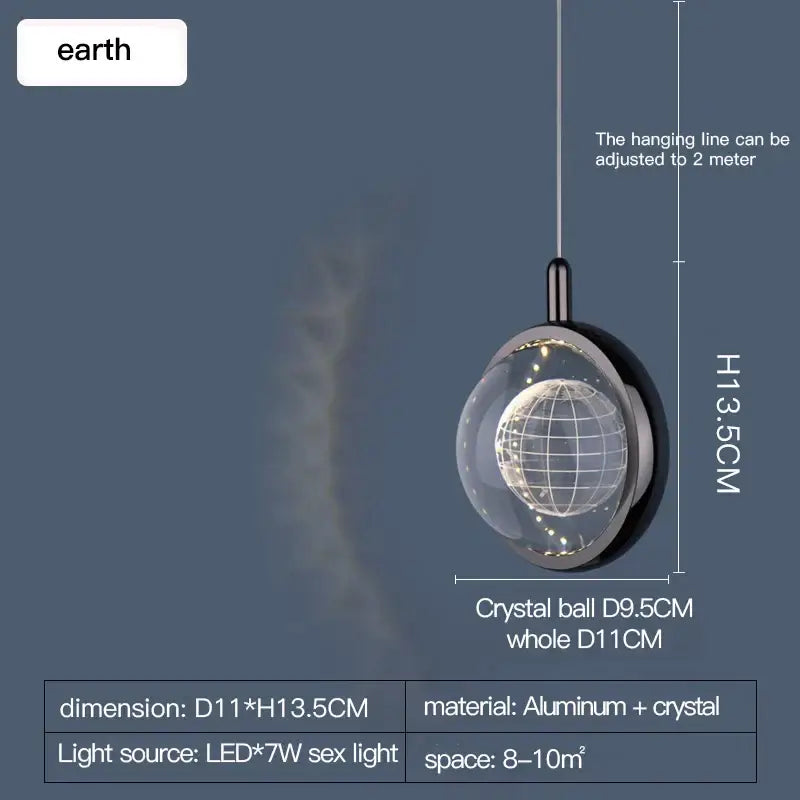 A decorbites crystal jellyfish chandelier features a gold crystal globe with an illuminated grid in a black frame