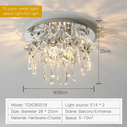 DecorBites™ Crystal Light: Modern Luxury Living Room Bedroom Dining Room Ceiling Light