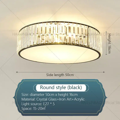 Decorbites™ Crystal Light: Moderne Restaurant-Hotel-Deckenleuchte für das Wohnzimmer