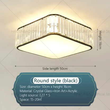 Decorbites™ Crystal Light: Moderne Restaurant-Hotel-Deckenleuchte für das Wohnzimmer