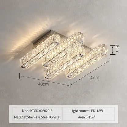 Decorbites™ Kristall-Line-Deckenleuchter: Moderne Luxus dimmbare LED-Beleuchtungseinrichtung