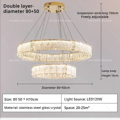 Decorbites™ Kristall-Wohnzimmer-Kronleuchter Modern Einfache Atmosphäre Zhongshan Lampen