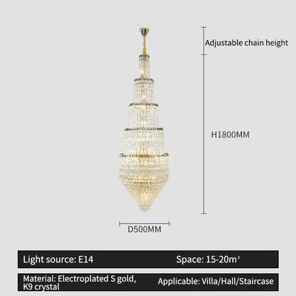 Decorbites™ Kristall-Loft-Lüster für elegante Wohnräume