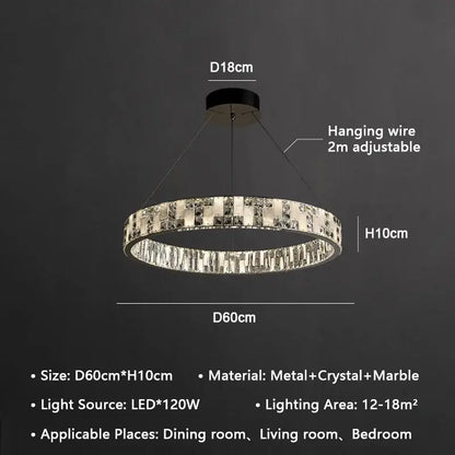 Decorbites™ Kristall-Luster-Kreischandelier LED-Lichter – Modernes Luxus-Minimalismus-Dekor