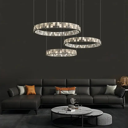 Decorbites™ Kristall-Luster-Kreischandelier LED-Lichter – Modernes Luxus-Minimalismus-Dekor
