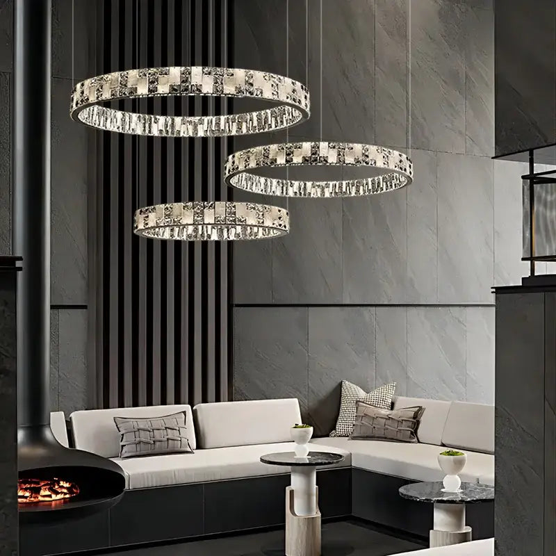 Decorbites™ Kristall-Luster-Kreischandelier LED-Lichter – Modernes Luxus-Minimalismus-Dekor