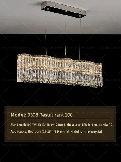 Decorbites™ Kristall-Luxus-Lüster für modernes Wohnzimmer, Licht für gehobene Restaurants