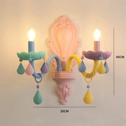 DecorBites™ Crystal Luxury Candle Chandelier Vanity Pendant Light for Living Dining Bedroom