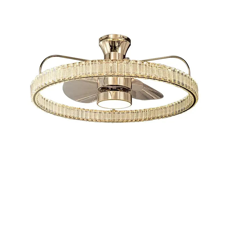 Decorbites™ Kristall-Luxus-Deckenventilatorleuchte mit unsichtbaren Flügeln und Fernbedienung
