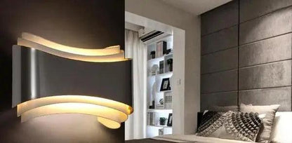 Curved Modern Wall Sconce with LED