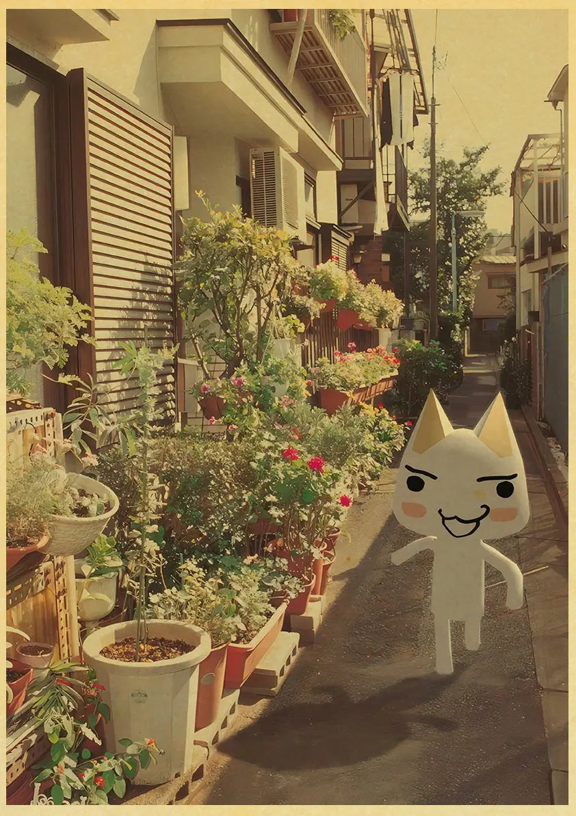 Cute 3D Cat Poster for Home Decor - L021 16 / 42X30cm - Posters