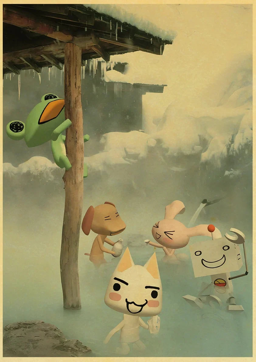 Cute 3D Cat Poster for Home Decor - L021 27 / 42X30cm - Posters