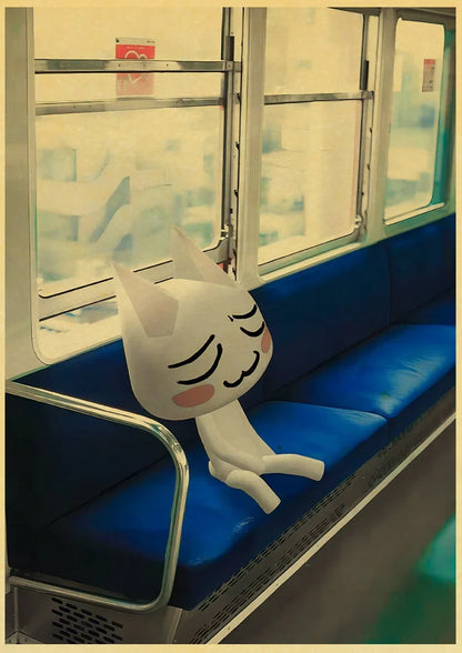 Cute 3D Cat Poster for Home Decor - L021 15 / 42X30cm - Posters