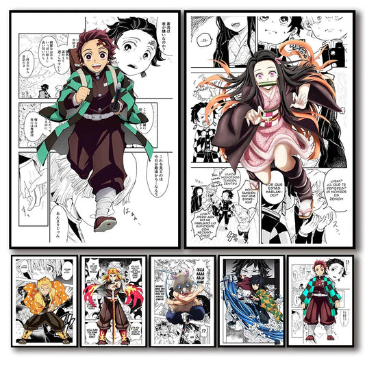 Demon Slayer Anime Canvas Poster for Home Decor - Posters