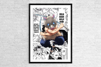 Demon Slayer Anime Canvas Poster for Home Decor - E / 30x40cm no frame - Posters
