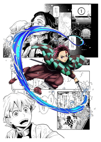 Demon Slayer Anime Canvas Poster for Home Decor - L / 40x50cm no frame - Posters