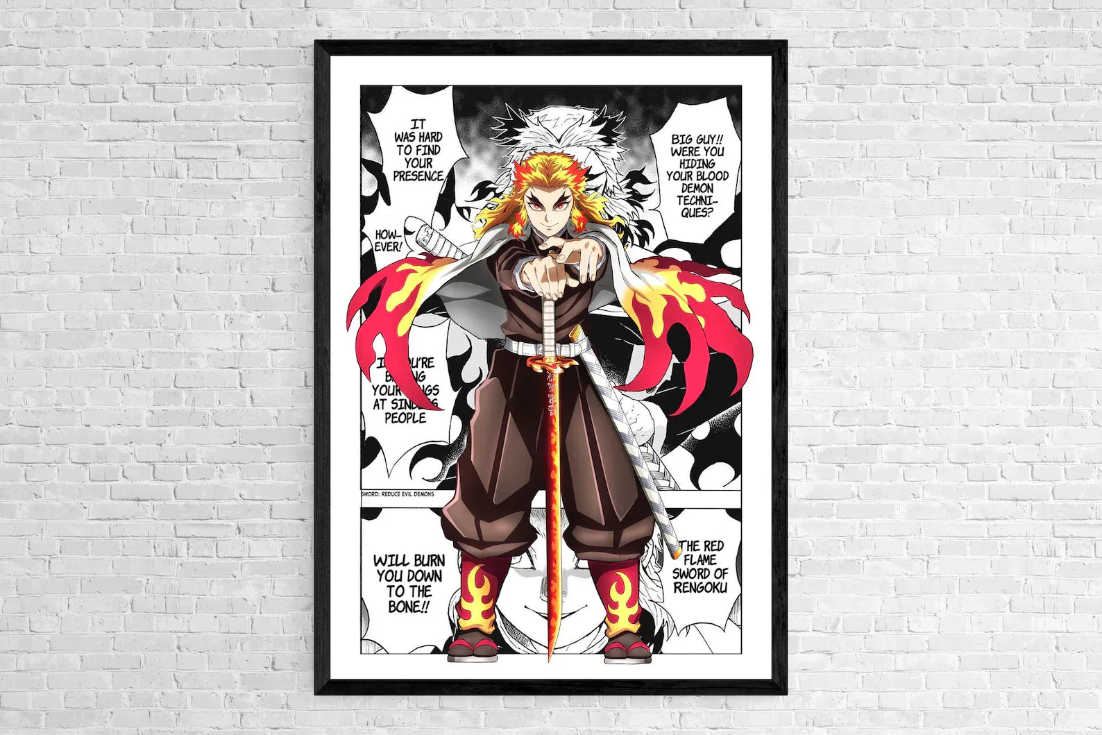 Demon Slayer Anime Canvas Poster for Home Decor - C / 30x40cm no frame - Posters